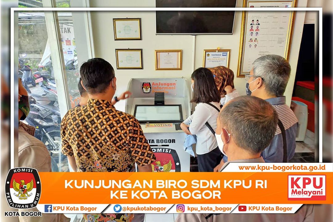 Biro SDM KPU RI melaksanakan Supervisi ke KPU Kota Bogor